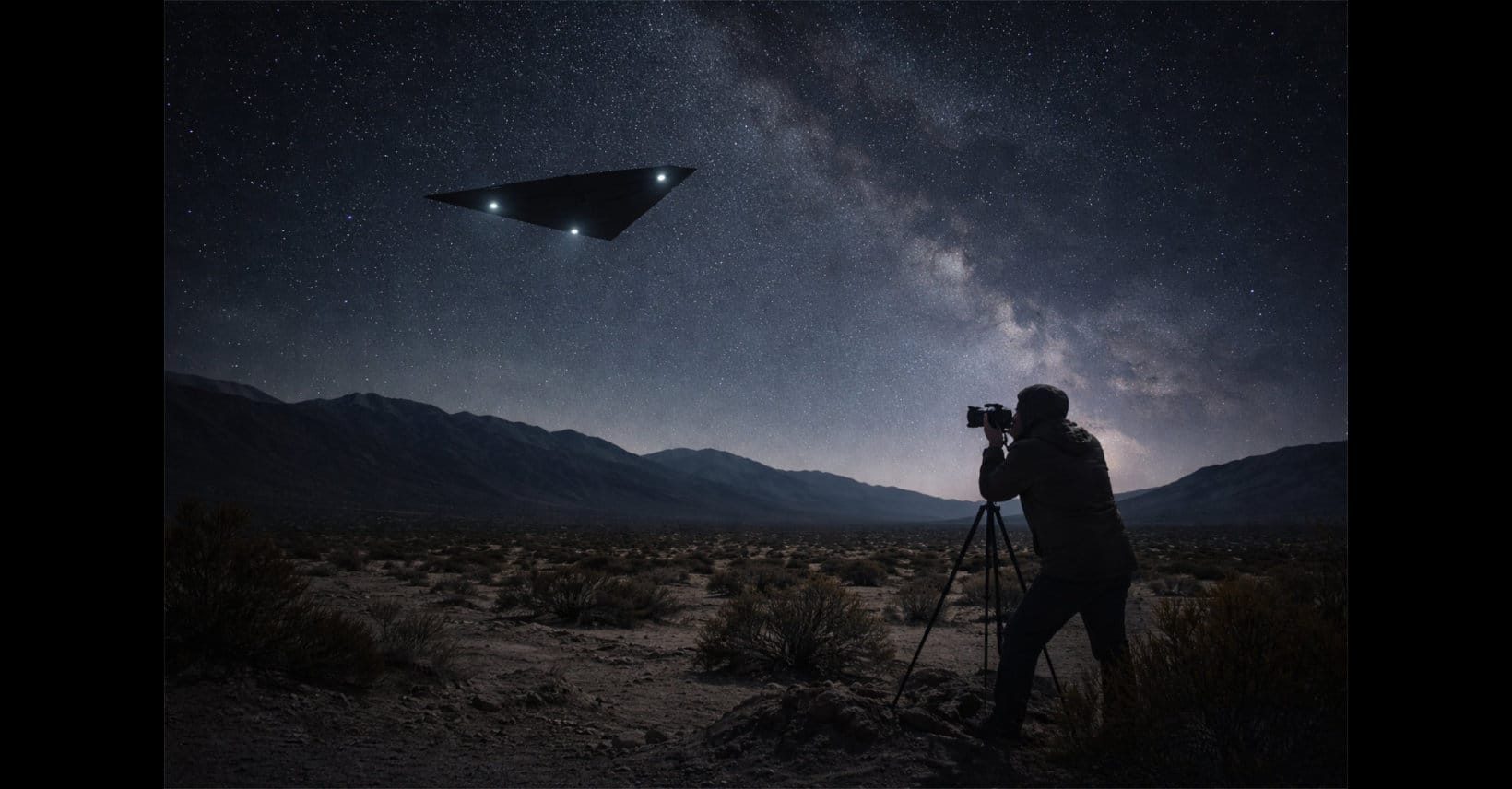 The “Dorito Craft” Over Area 51: A Familiar Shape in a Familiar Place