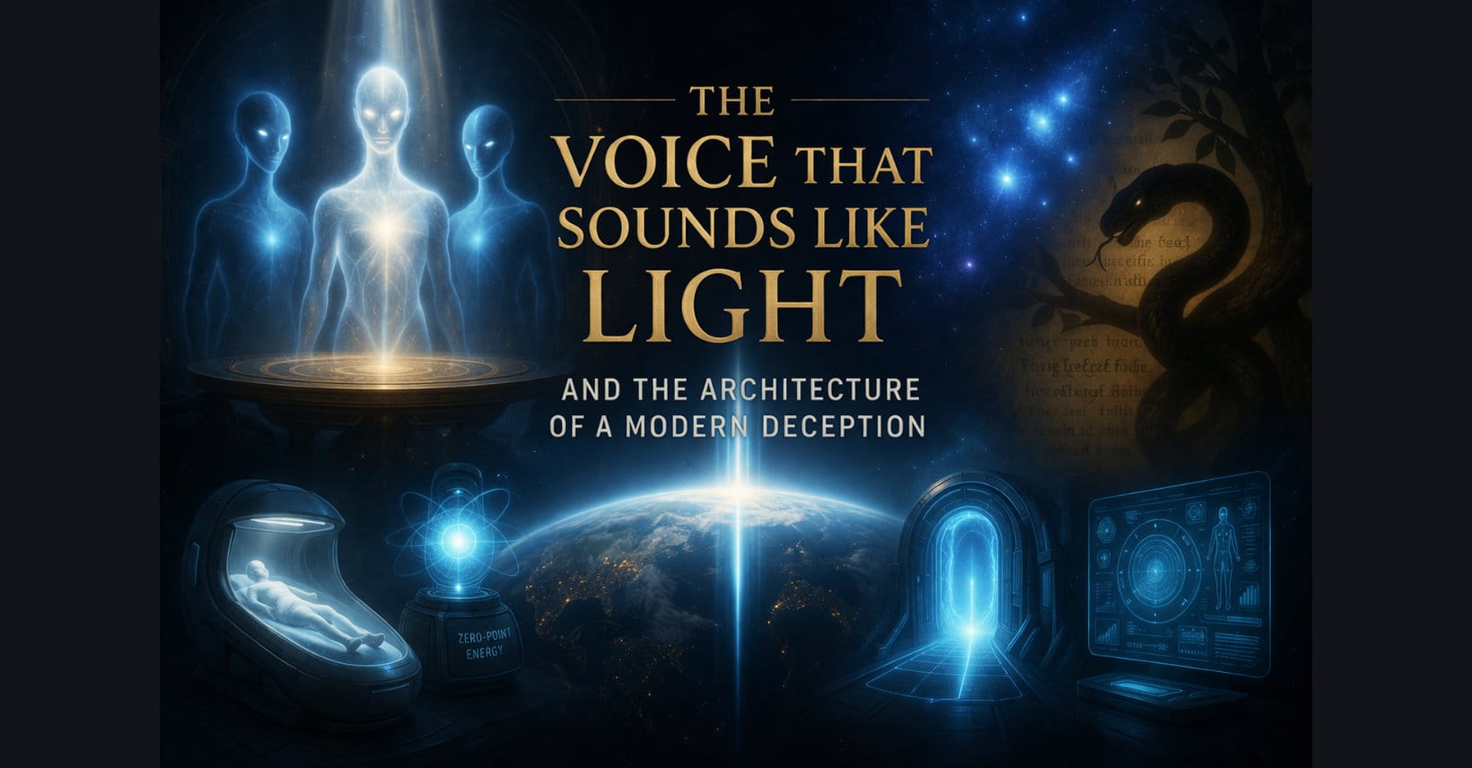 The Voice That Sounds Like Light …And the Architecture of a Modern Deception