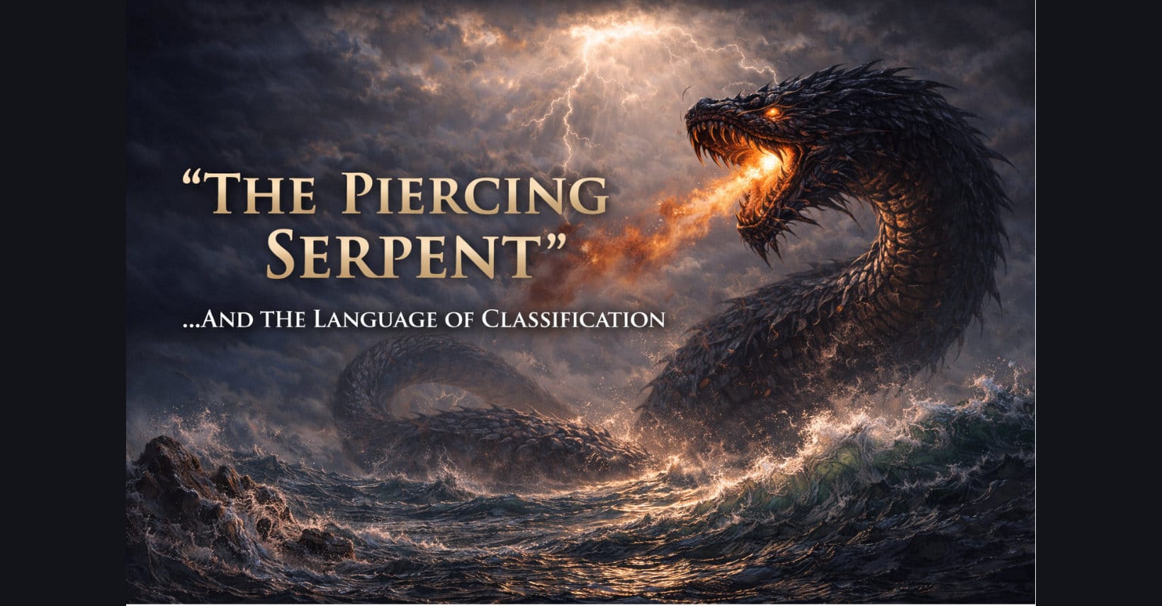 “The Piercing Serpent” …And the Language of Classification