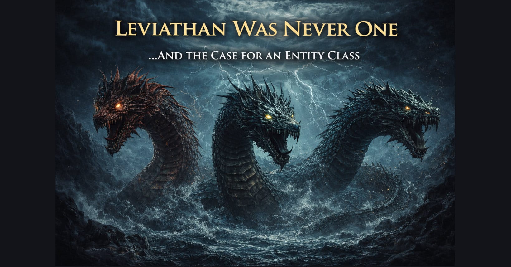 Leviathan Was Never One …And the Case for an Entity Class