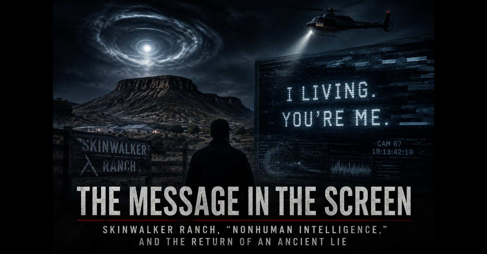 The Message in the Screen: Skinwalker Ranch, “Nonhuman Intelligence,” and the Return of an Ancient Lie
