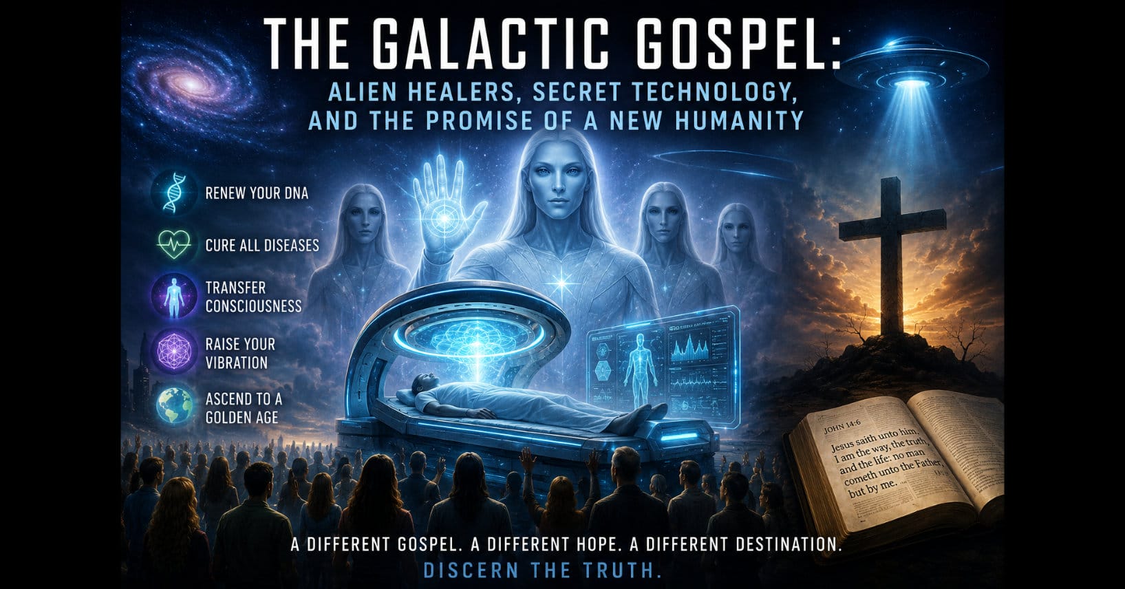 The Galactic Gospel: Alien Healers, Secret Technology, and the Promise of a New Humanity