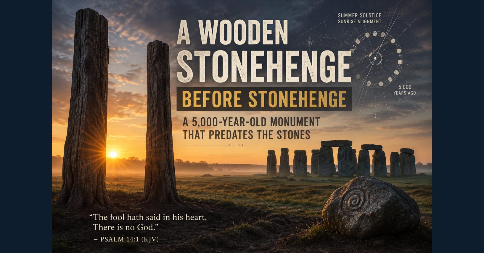 A Wooden Stonehenge Before Stonehenge