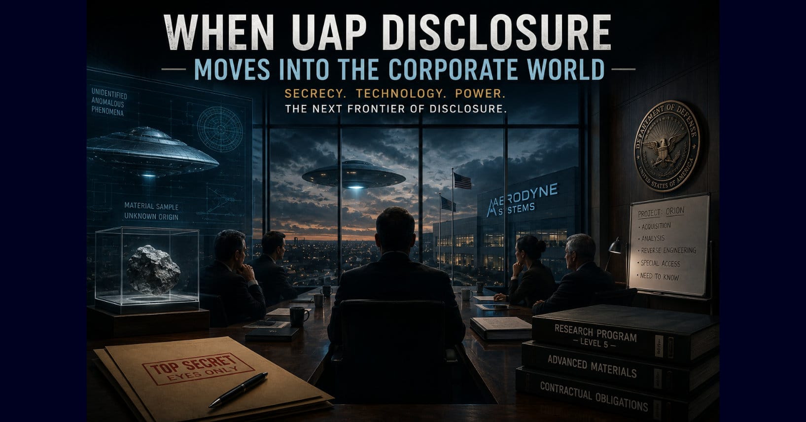 When UAP Disclosure Moves Into the Corporate World