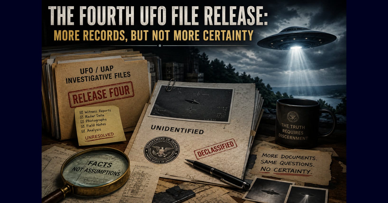 The Fourth UFO File Release: More Records, but Not More Certainty