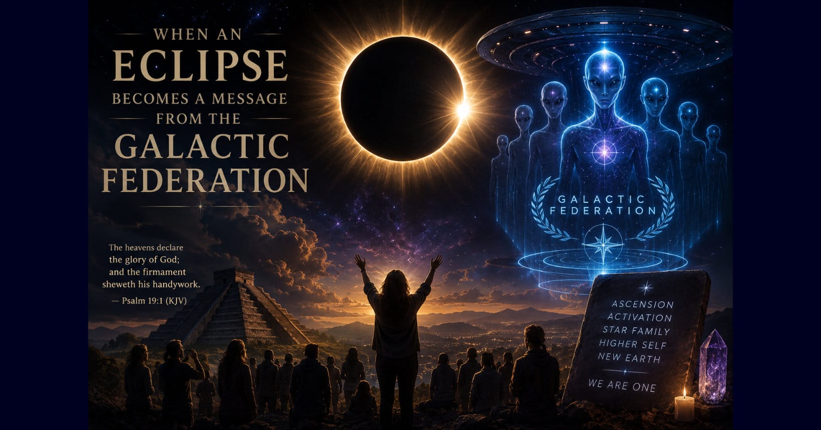 When an Eclipse Becomes a Message From the Galactic Federation